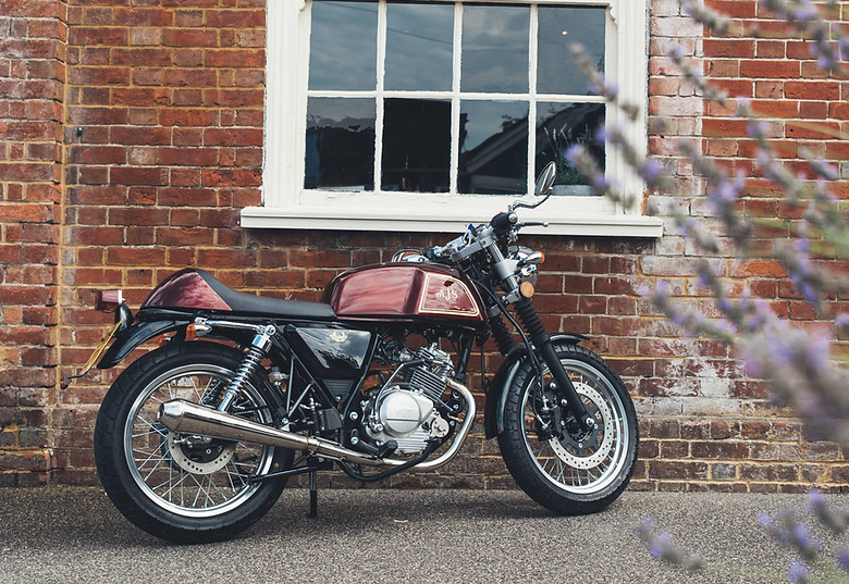 AJS Cadwell 125cc retro motorcycle cafe racer style bike